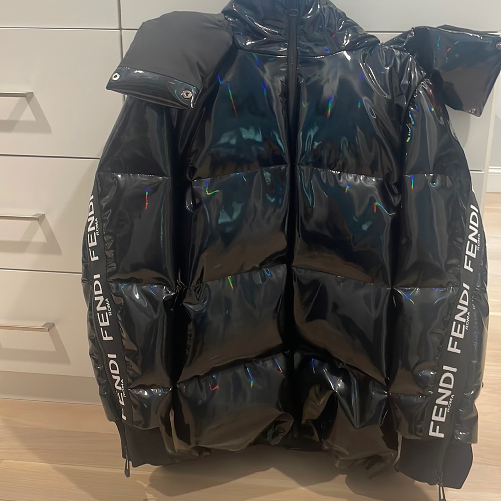 100% authentic fendi iridescent ski coat